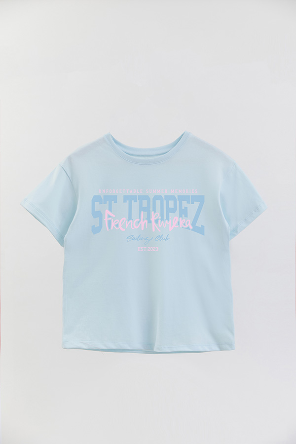 REMERA GIRL OVER ST TROPEZ