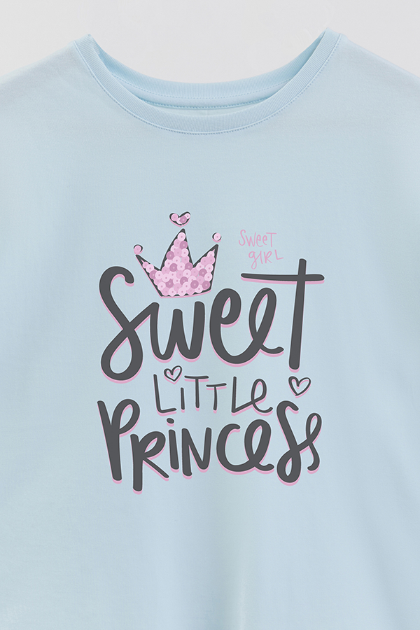 REMERA GIRL OVER SWEET LITTLE PRINCESS