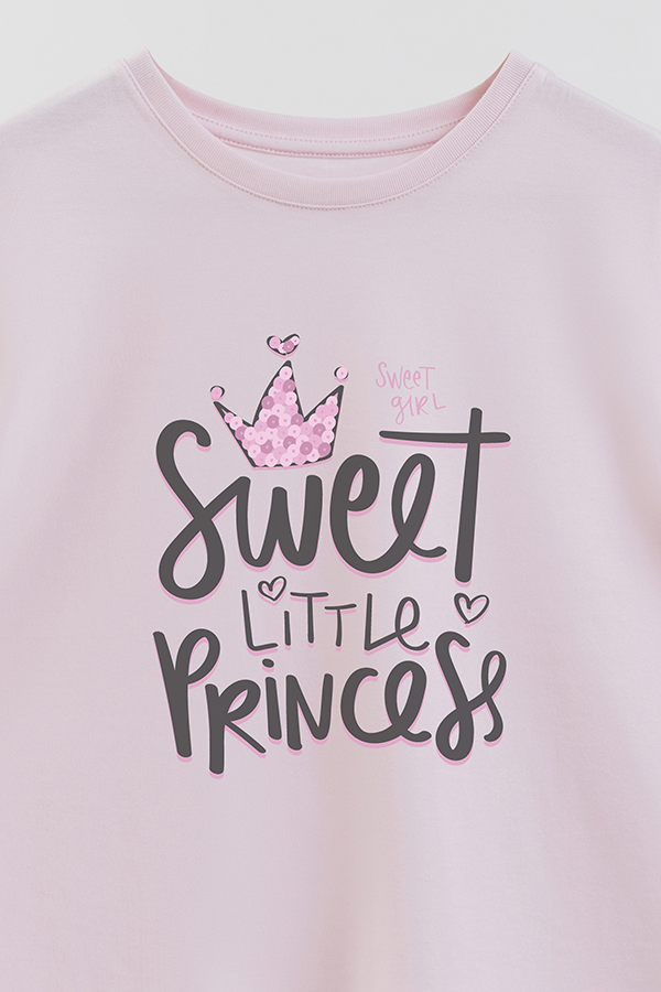REMERA GIRL OVER SWEET LITTLE PRINCESS