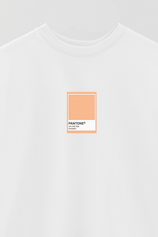 REMERA OVER ESTAMPADA PANTONE PUMPKIN