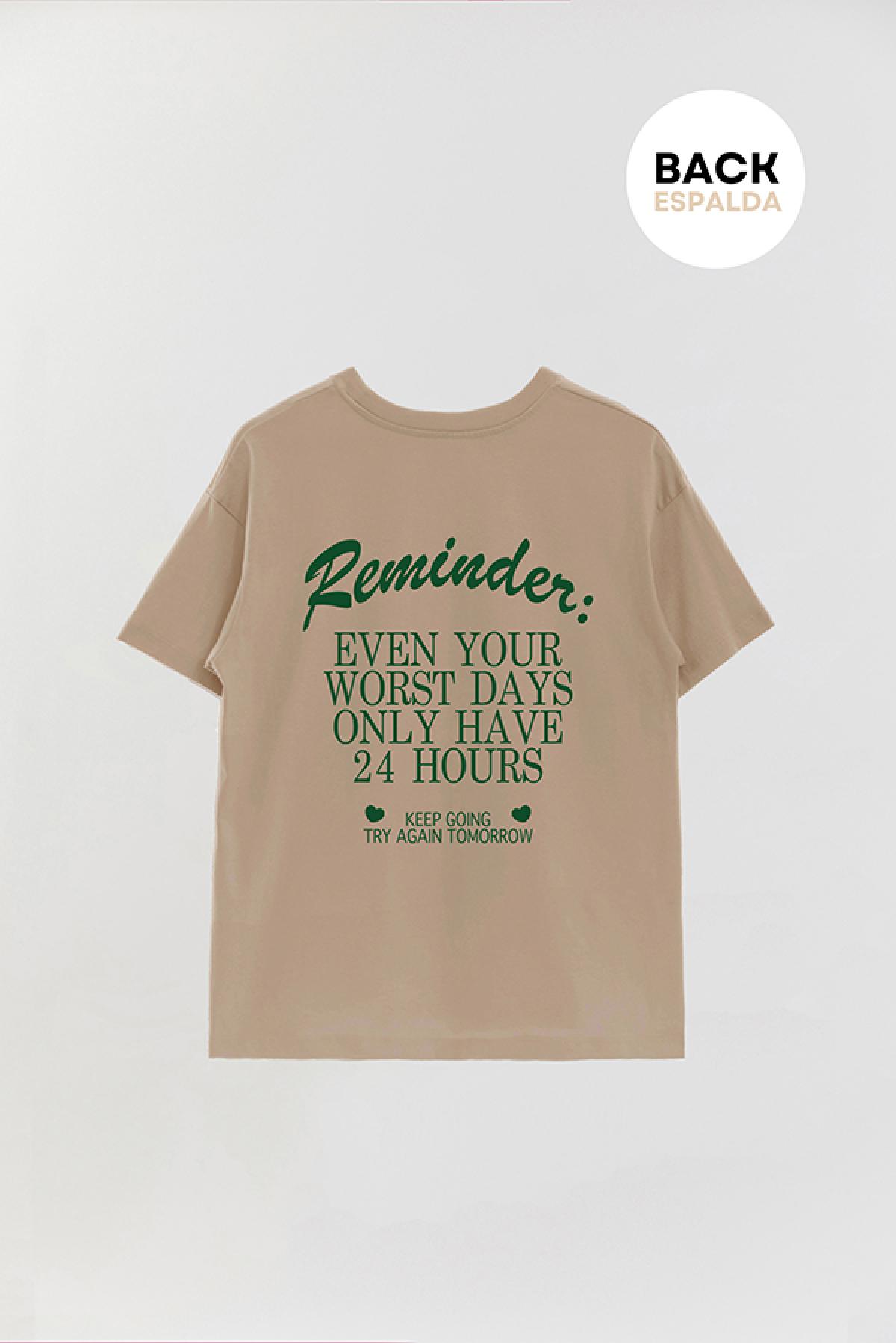REMERA OVER ESTAMPADA AESTHETIC REMINDER