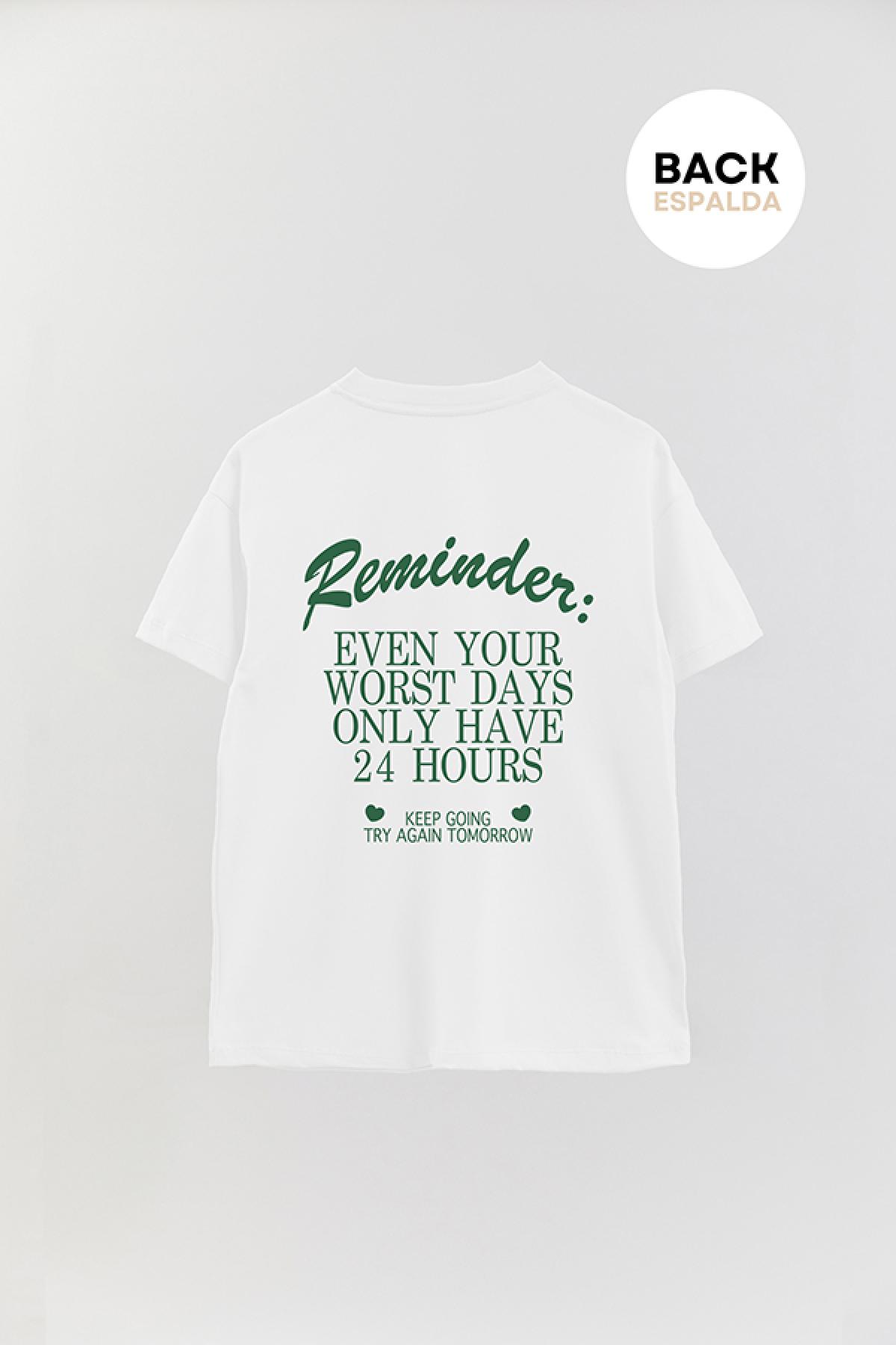 REMERA OVER ESTAMPADA AESTHETIC REMINDER
