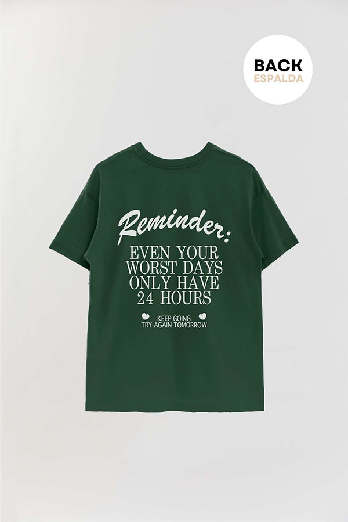 REMERA OVER ESTAMPADA AESTHETIC REMINDER