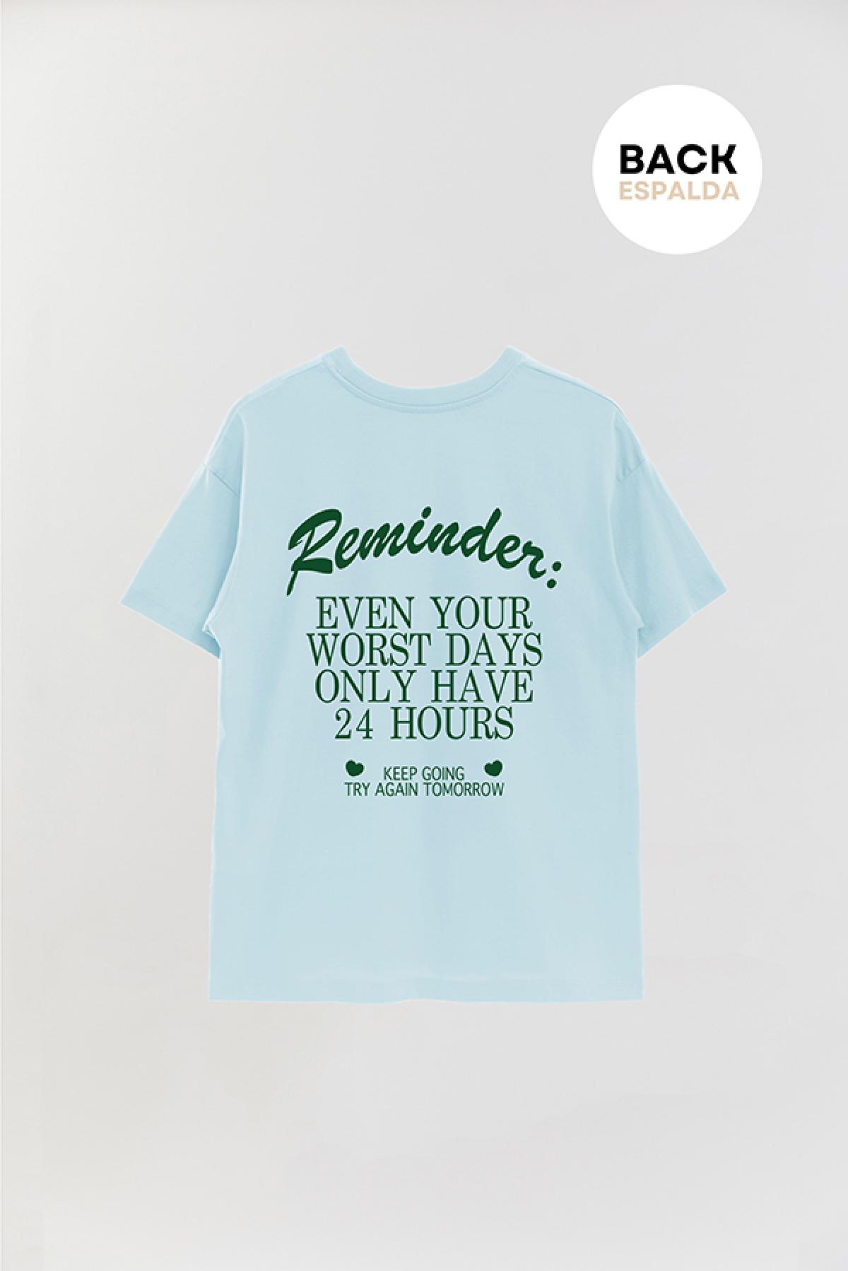 REMERA OVER ESTAMPADA AESTHETIC REMINDER
