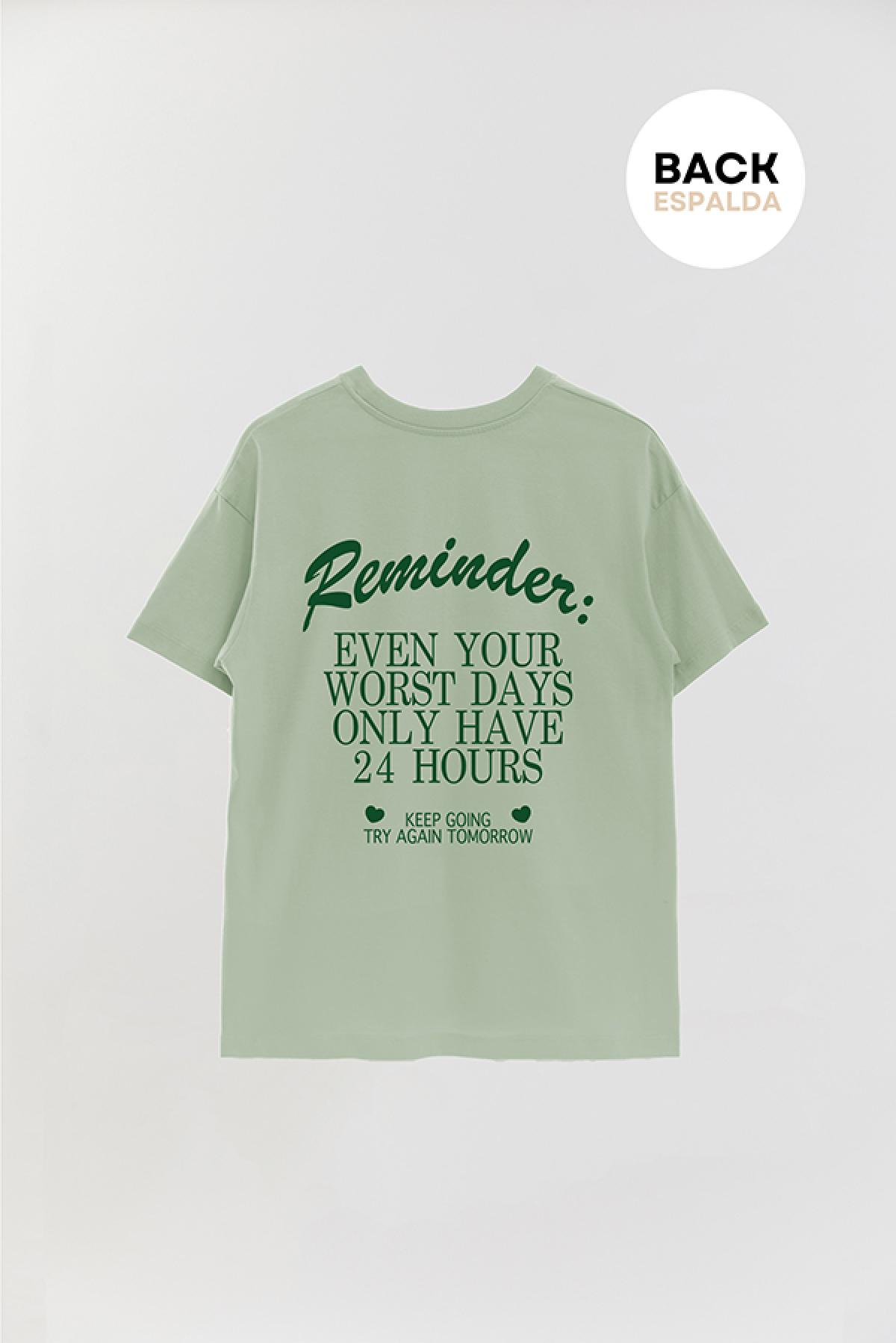 REMERA OVER ESTAMPADA AESTHETIC REMINDER