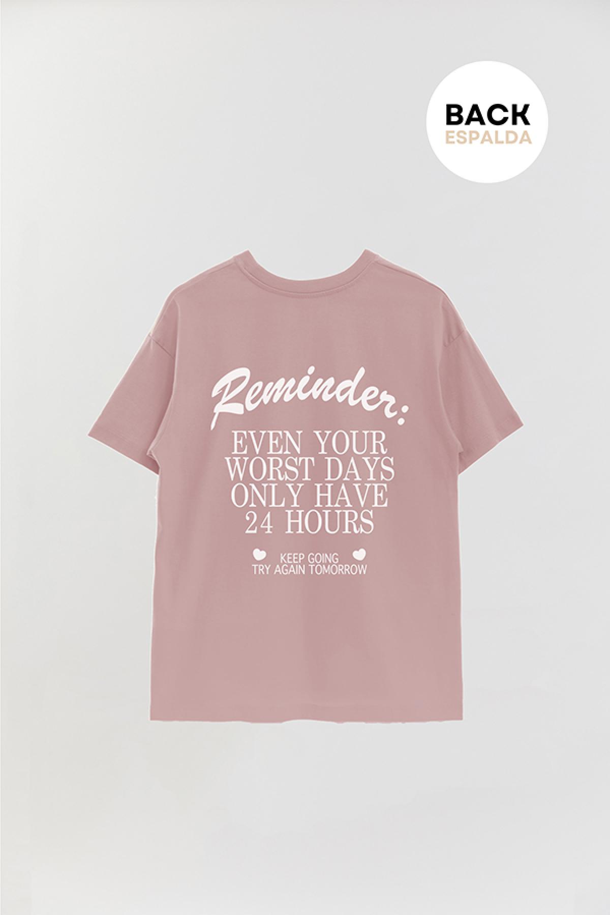REMERA OVER ESTAMPADA AESTHETIC REMINDER