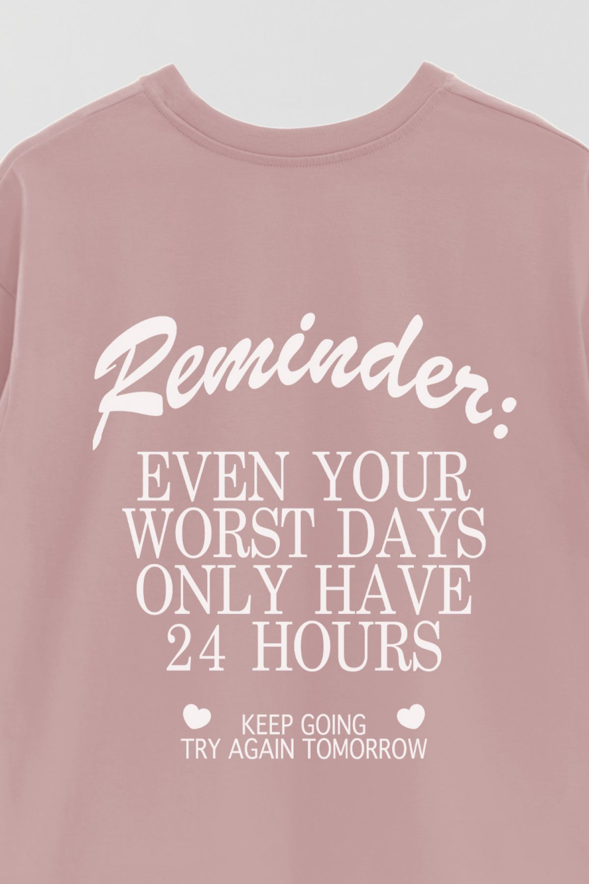 REMERA OVER ESTAMPADA AESTHETIC REMINDER