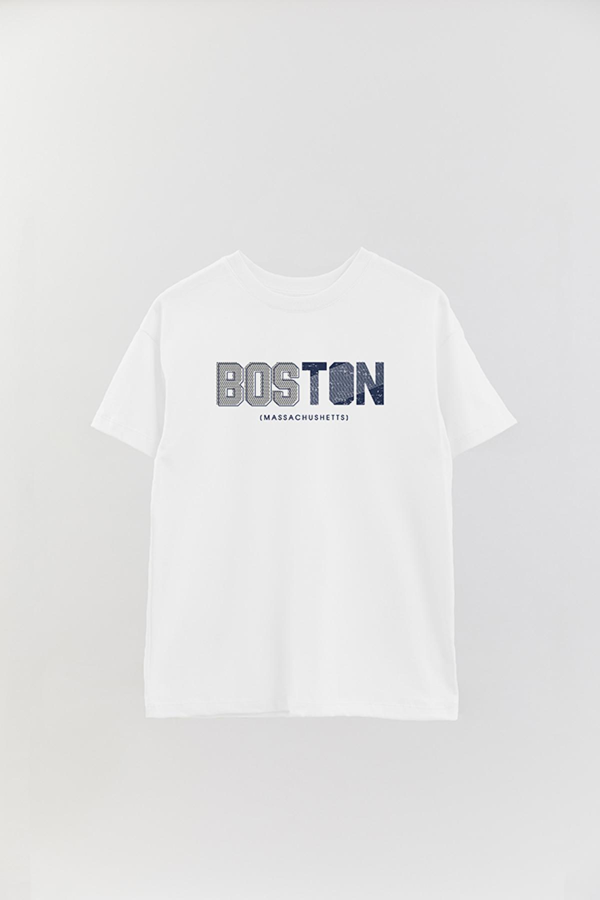REMERA OVER ESTAMPADA CT BOSTON MASSACHUSETTS