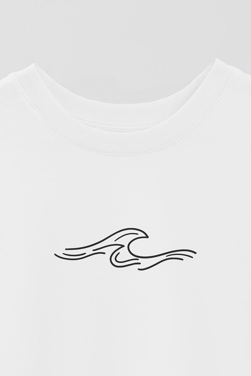 REMERA OVER ESTAMPADA UNISEX WAVE