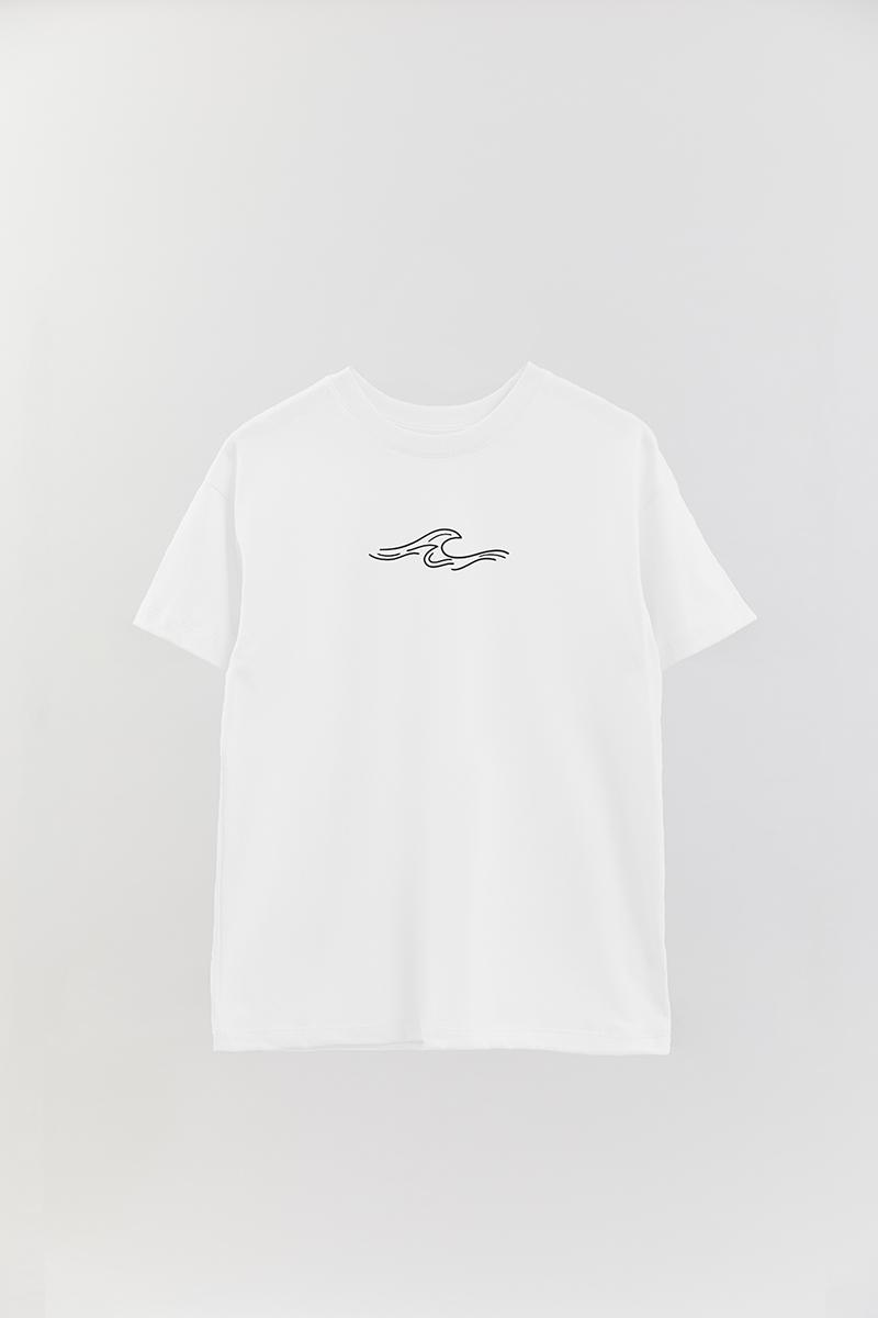 REMERA OVER ESTAMPADA UNISEX WAVE