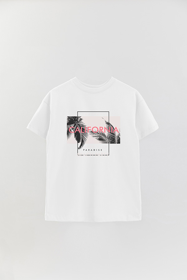 REMERA OVER ESTAMPADA  CALIFORNIA BEACH PARTY