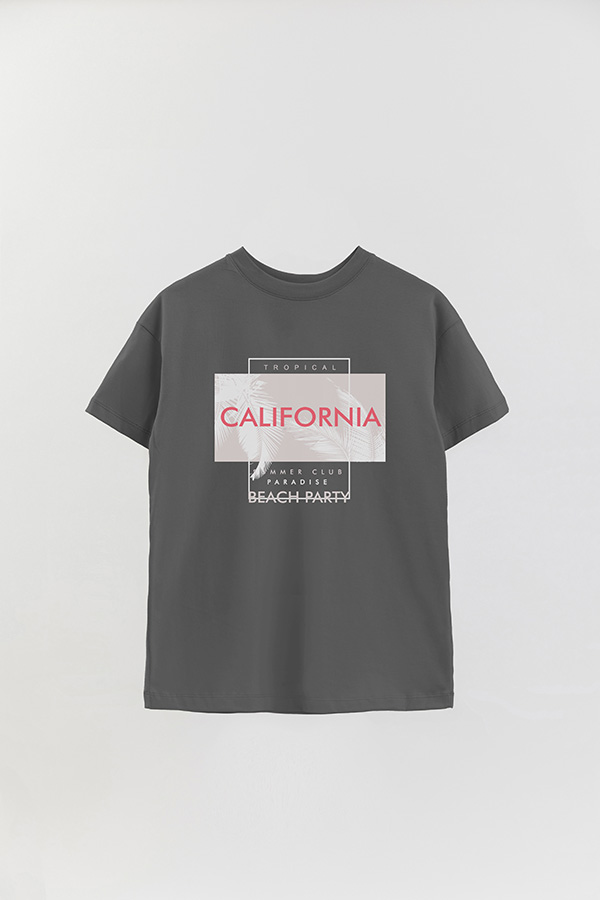 REMERA OVER ESTAMPADA  CALIFORNIA BEACH PARTY