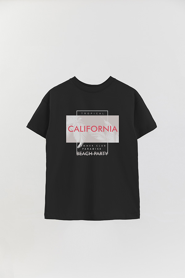 REMERA OVER ESTAMPADA  CALIFORNIA BEACH PARTY