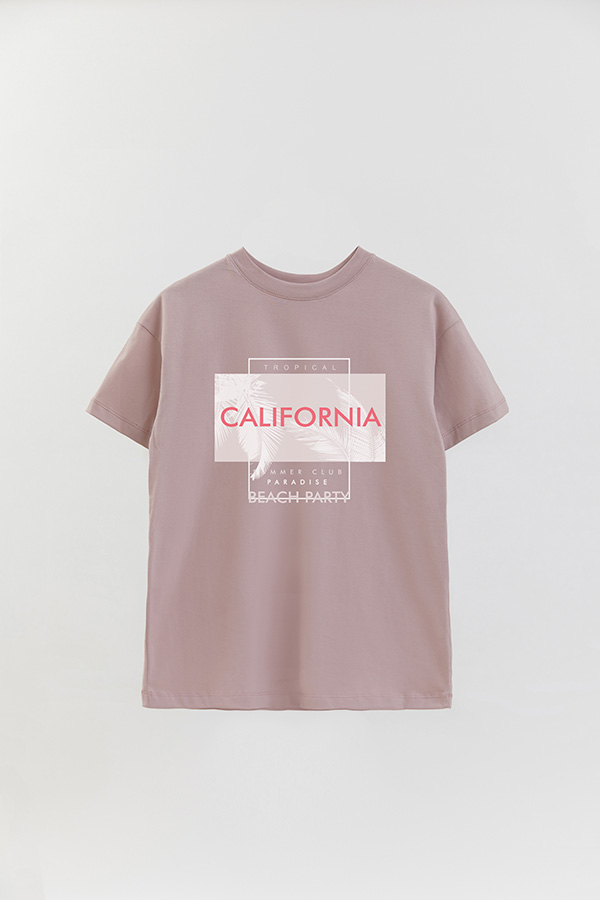 REMERA OVER ESTAMPADA  CALIFORNIA BEACH PARTY