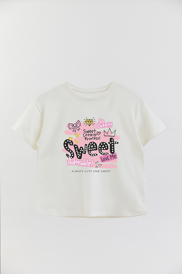 REMERA GIRL OVER SWEET ADORABLE