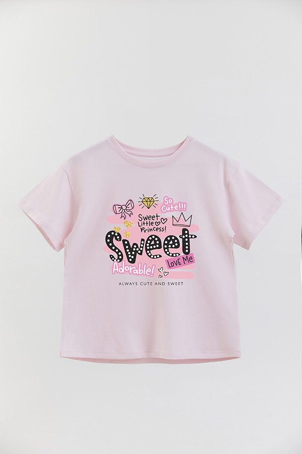 REMERA GIRL OVER SWEET ADORABLE
