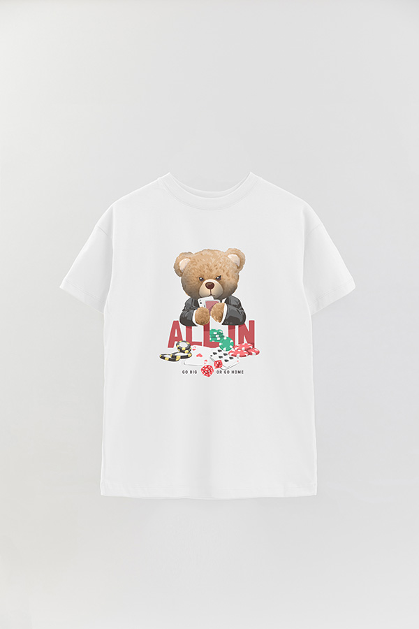 REMERA OVER ESTAMPADA UNISEX TEDDY GO BIG
