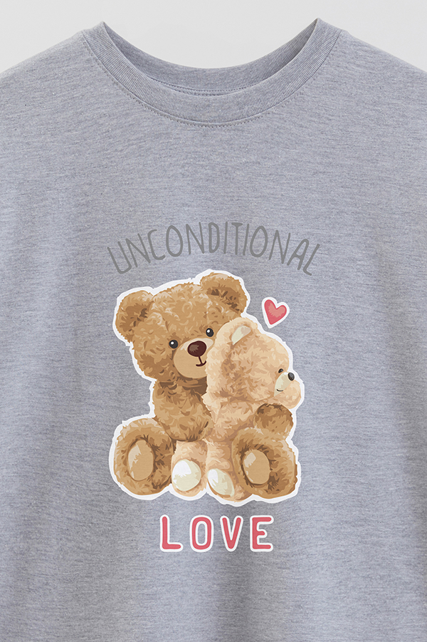 REMERA OVER ESTAMPADA UNISEX TEDDY HAVE YOU