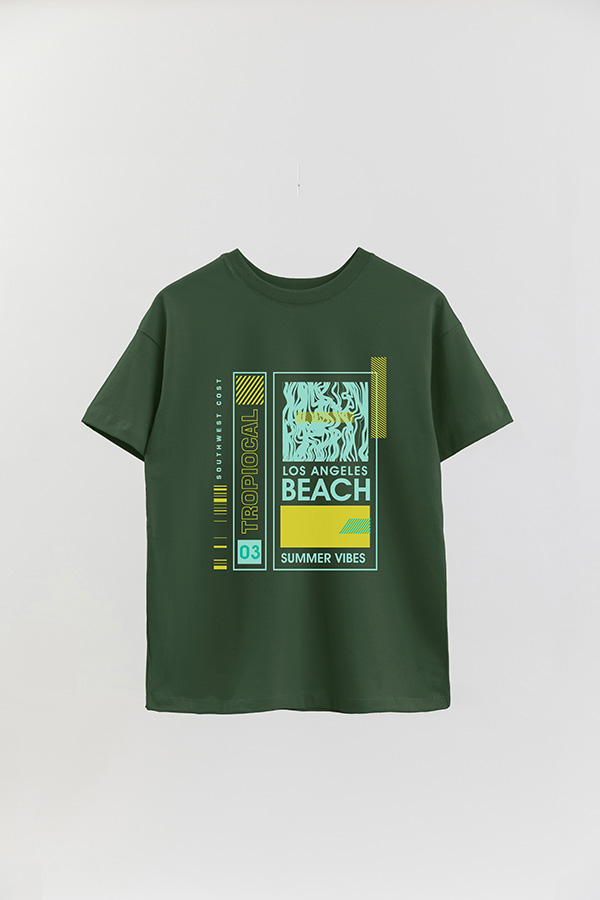 REMERA OVER ESTAMPADA LOS ANGELES BEACH