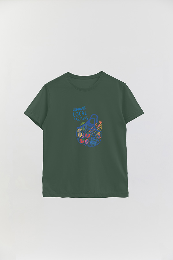 REMERA BASICA ESTAMPADA HD SUPPORT LOCAL