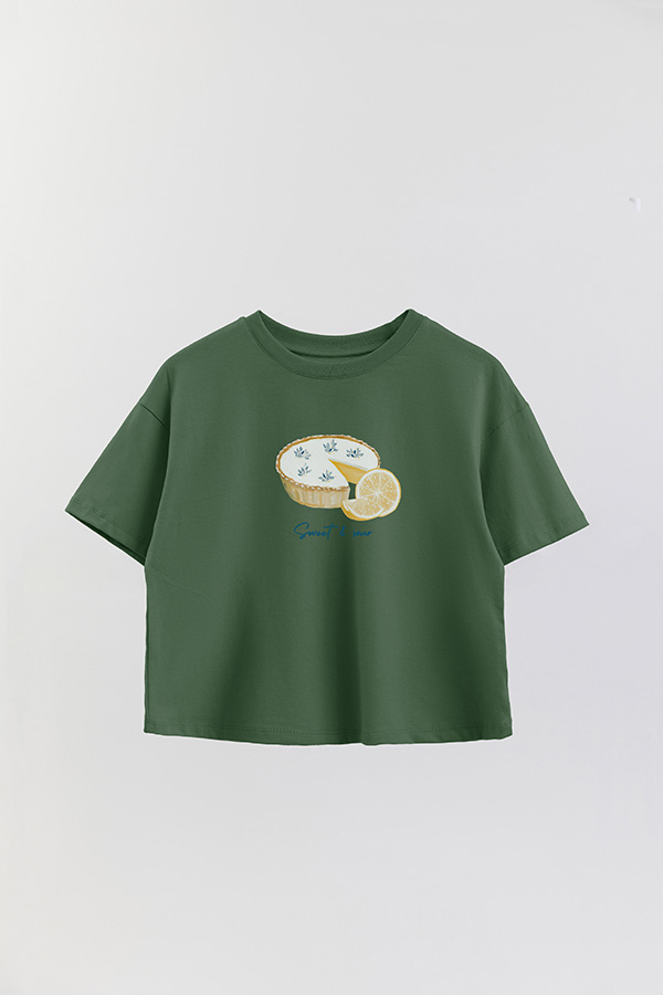 REMERA CROP ESTAMPADA COASTAL SWEET SOUR