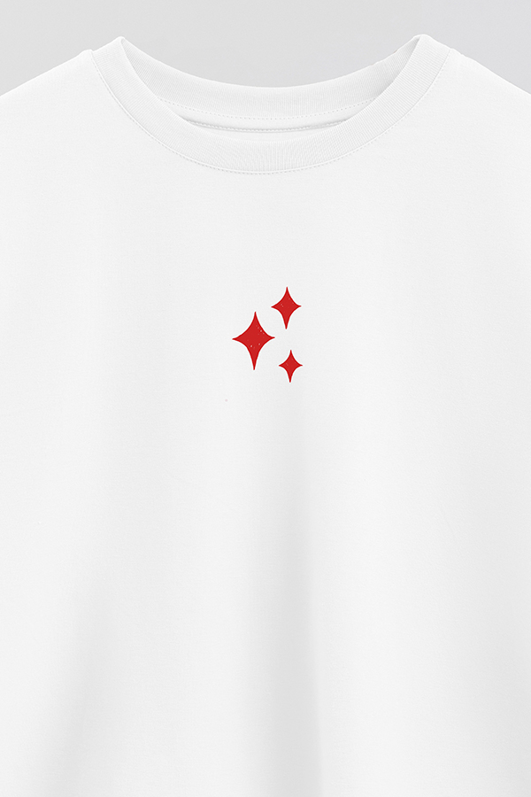 REMERA CROP ESTAMPADA FABULOUS VALENTINE STARS