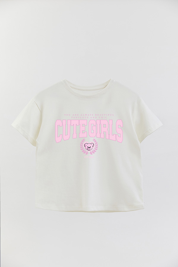 REMERA GIRL OVER CUTE GIRLS