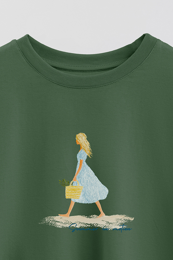 REMERA CROP ESTAMPADA COASTAL SUMMER IN MOTION