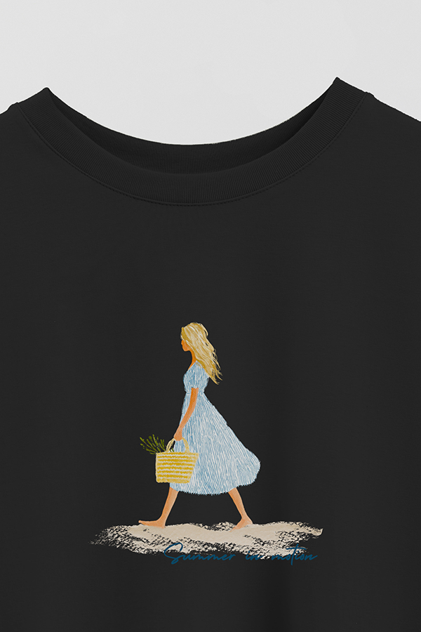 REMERA CROP ESTAMPADA COASTAL SUMMER IN MOTION