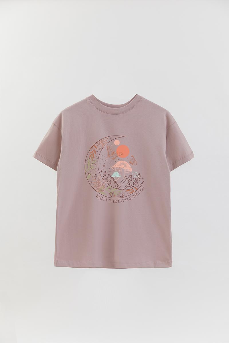 REMERA OVER ESTAMPADA MST ENJOY THE LITTLE THINGS