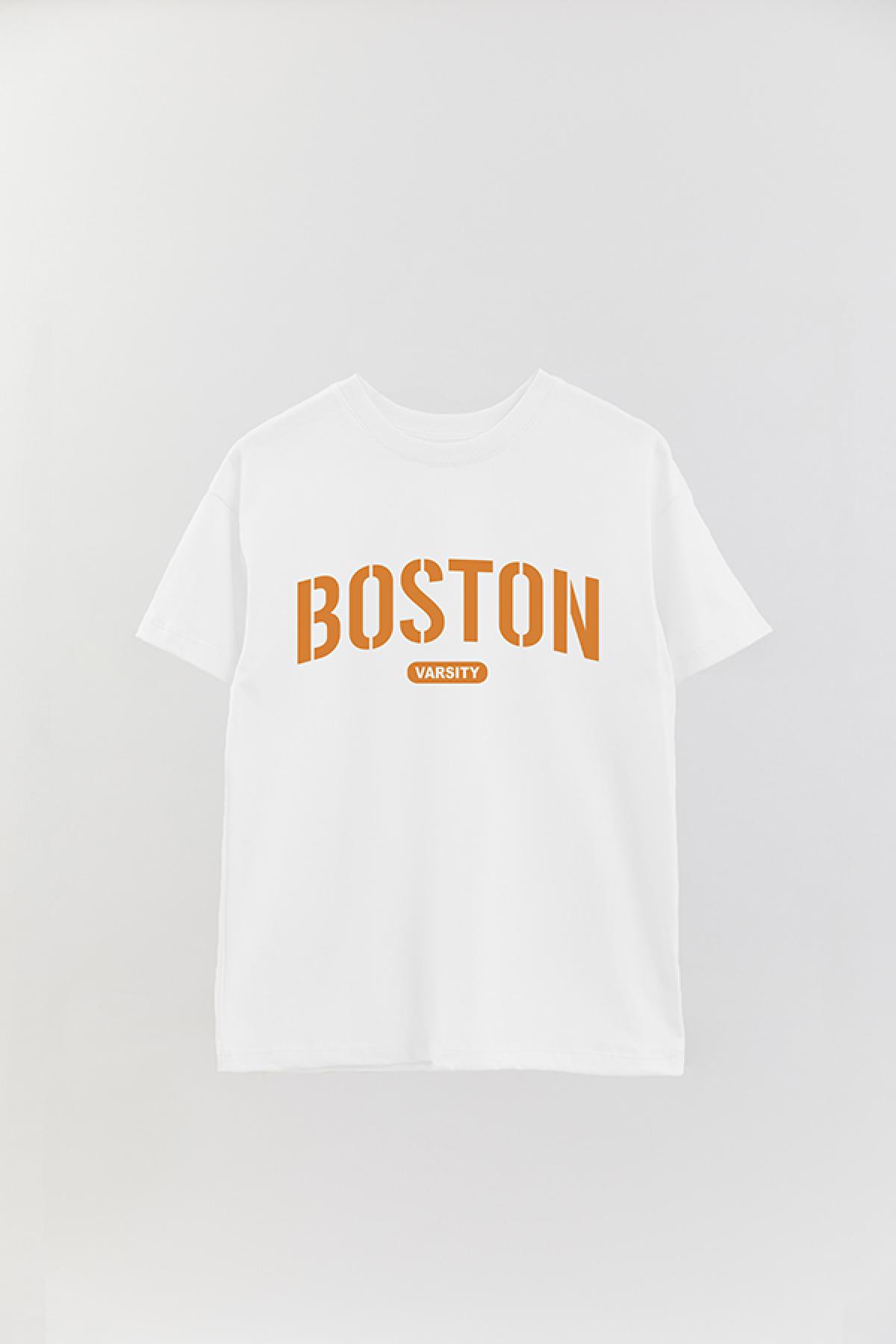 REMERA OVER ESTAMPADA CT BOSTON VARSITY
