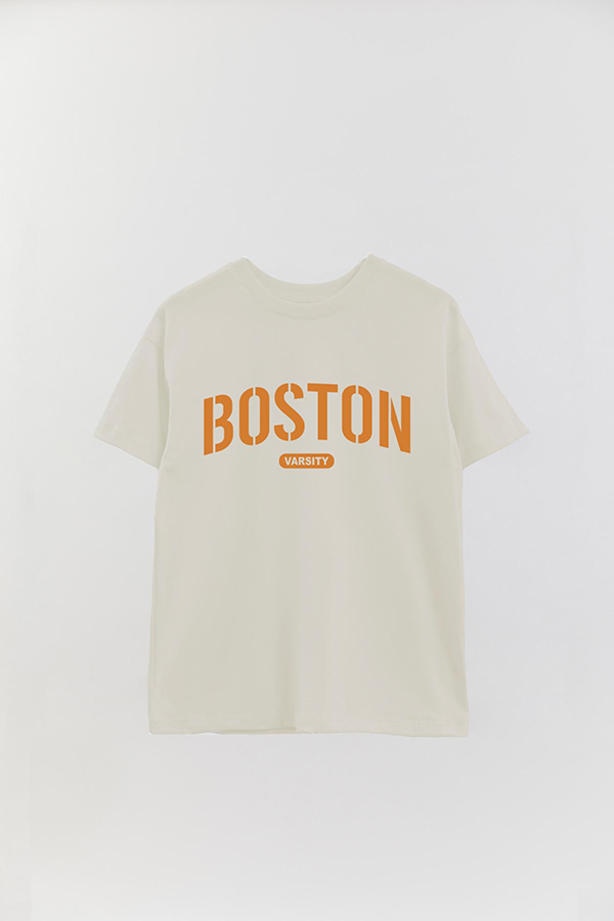 REMERA OVER ESTAMPADA CT BOSTON VARSITY