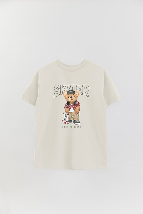 REMERA OVER ESTAMPADA UNISEX TEDDY SKATER