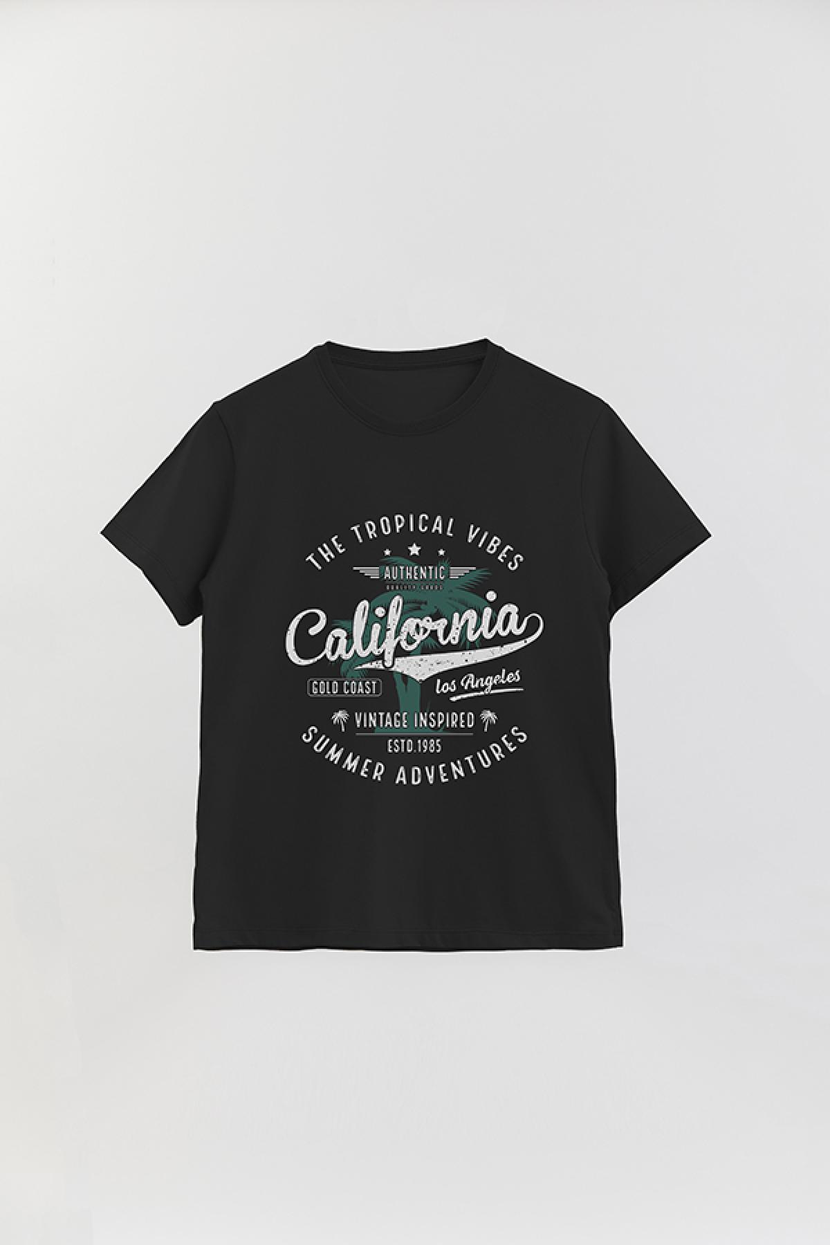 REMERA BASICA ESTAMPADA VG THE TROPICAL VIBES FLORIDA