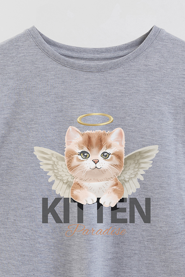 REMERA GIRL OVER KITTY DREAMS PARADISE