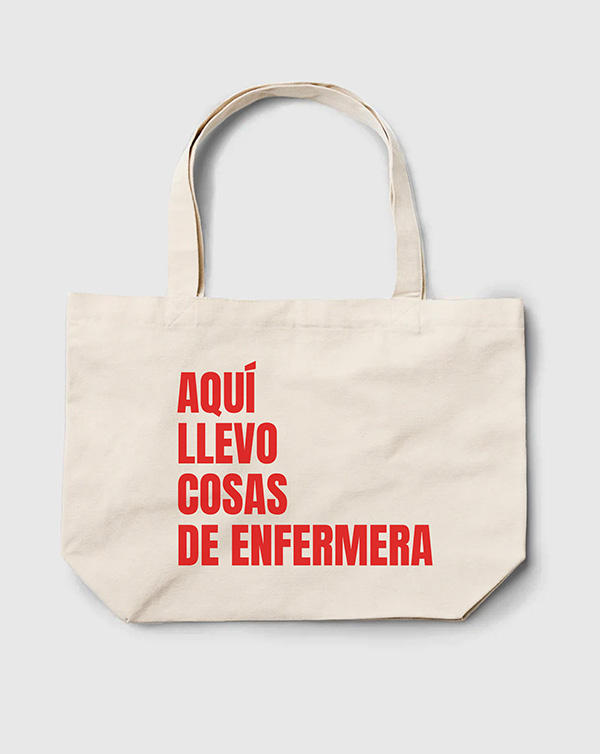 TOTE BAG AQUI LLEVO ENFERMERA