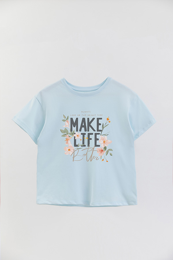 REMERA GIRL OVER MAKE LIFE BETTER