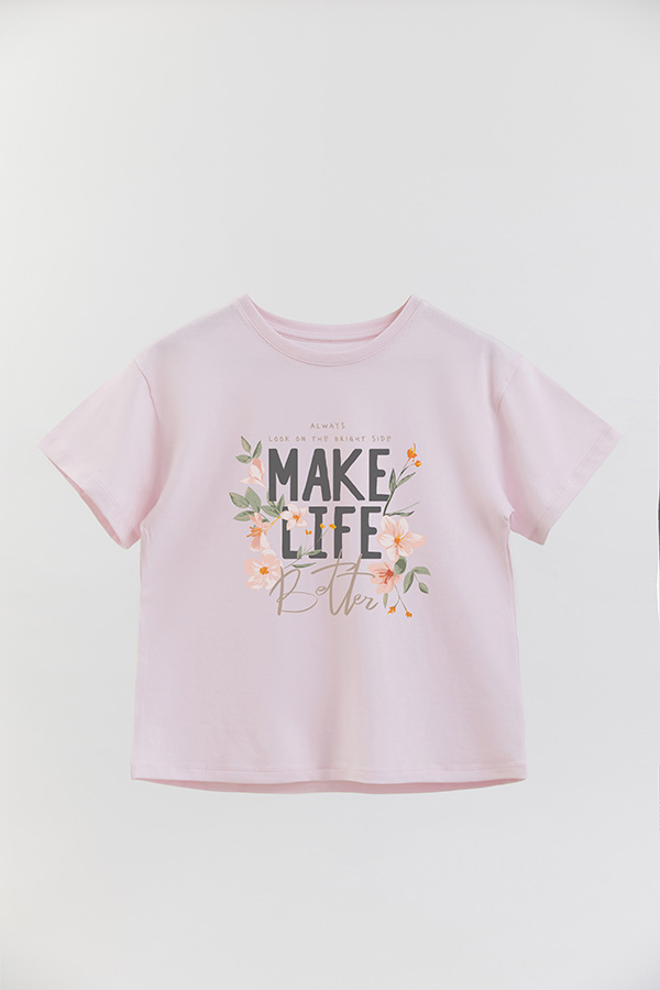 REMERA GIRL OVER MAKE LIFE BETTER