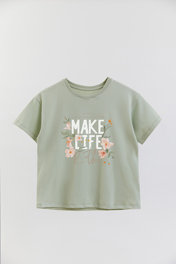 REMERA GIRL OVER MAKE LIFE BETTER