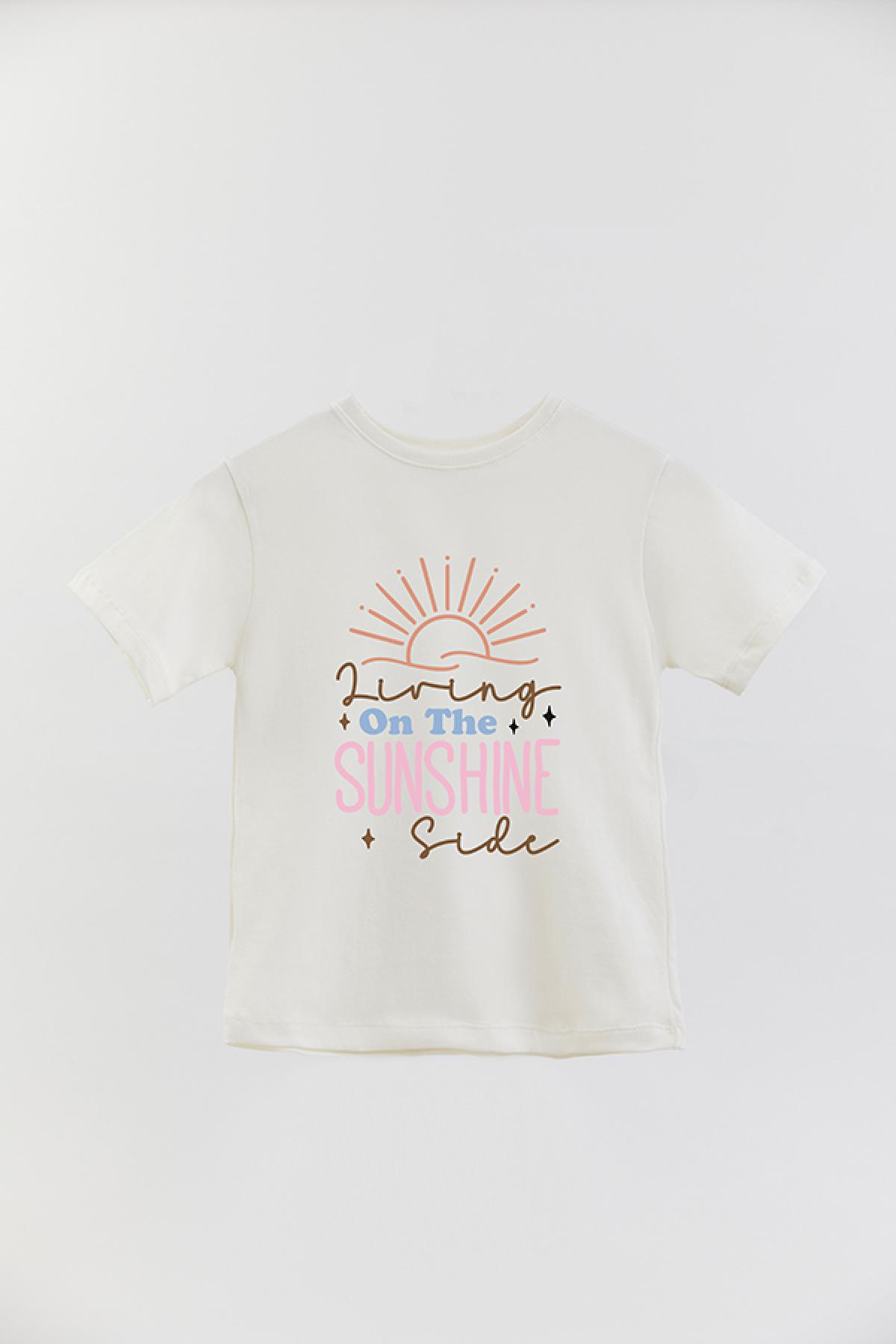 REMERA BASIC GIRL RT LIVING ON THE SUNSHINE SIDE