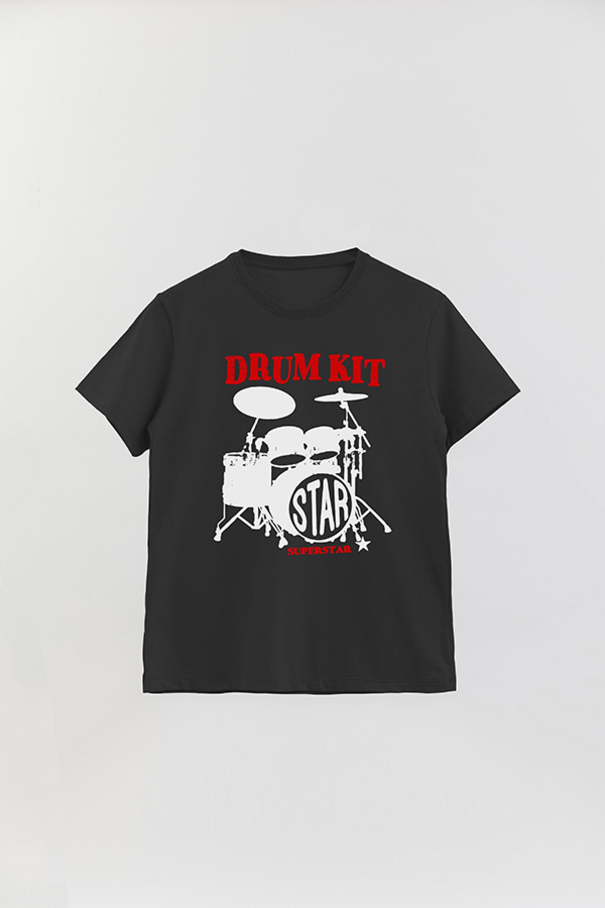 REMERA BASICA ESTAMPADA MS DRUM KIT
