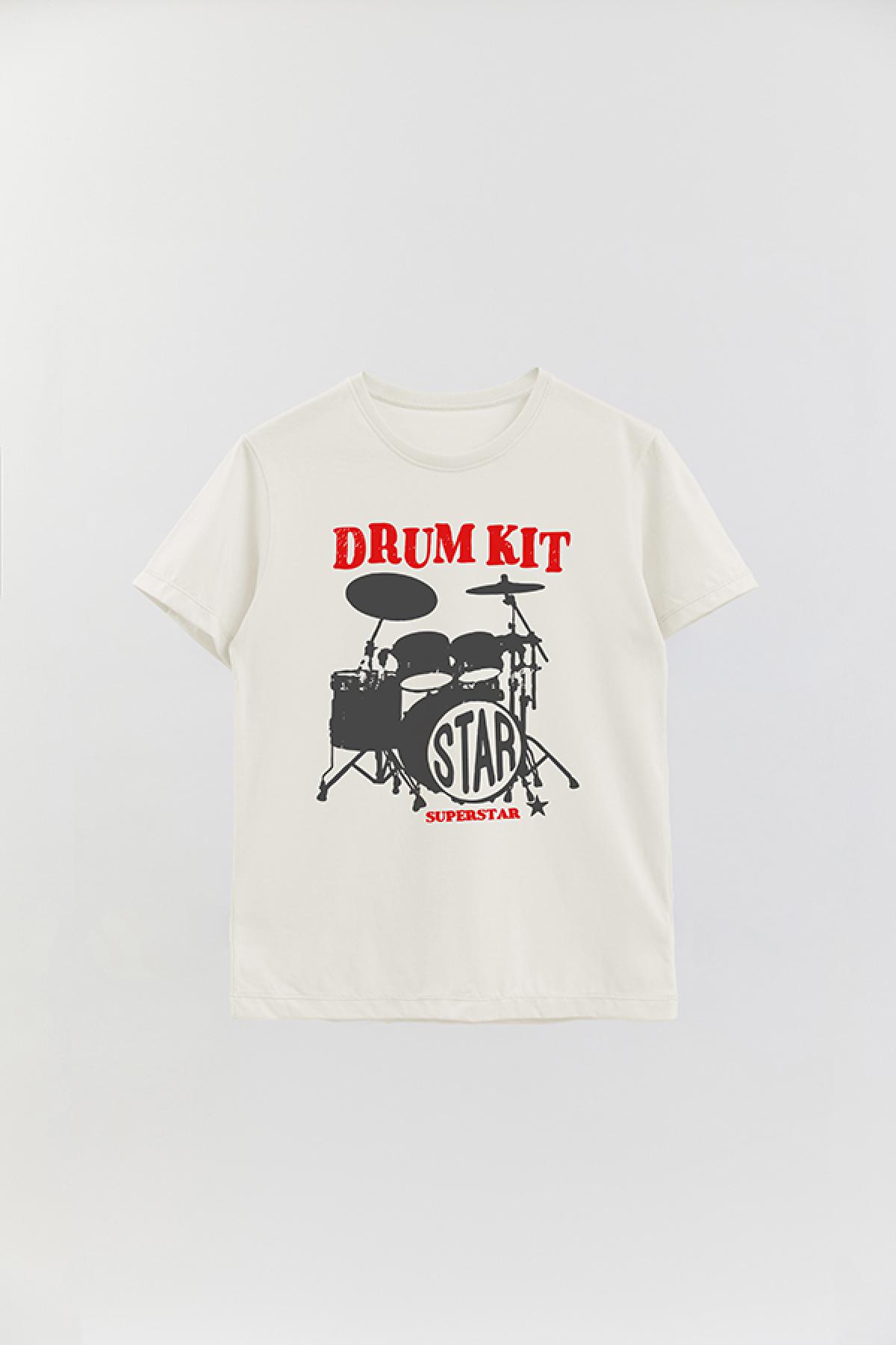 REMERA BASICA ESTAMPADA MS DRUM KIT