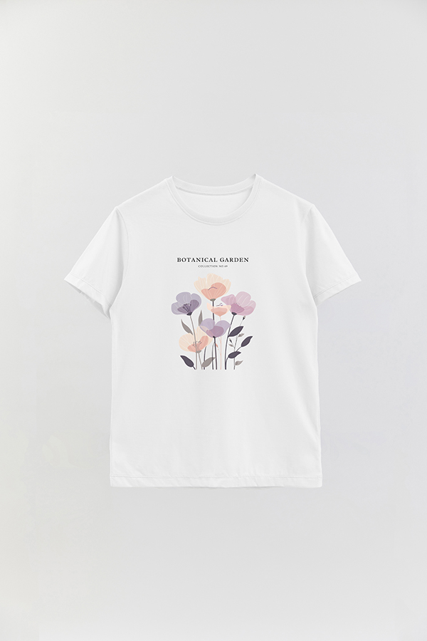 REMERA BASICA ESTAMPADA GARDEN 49