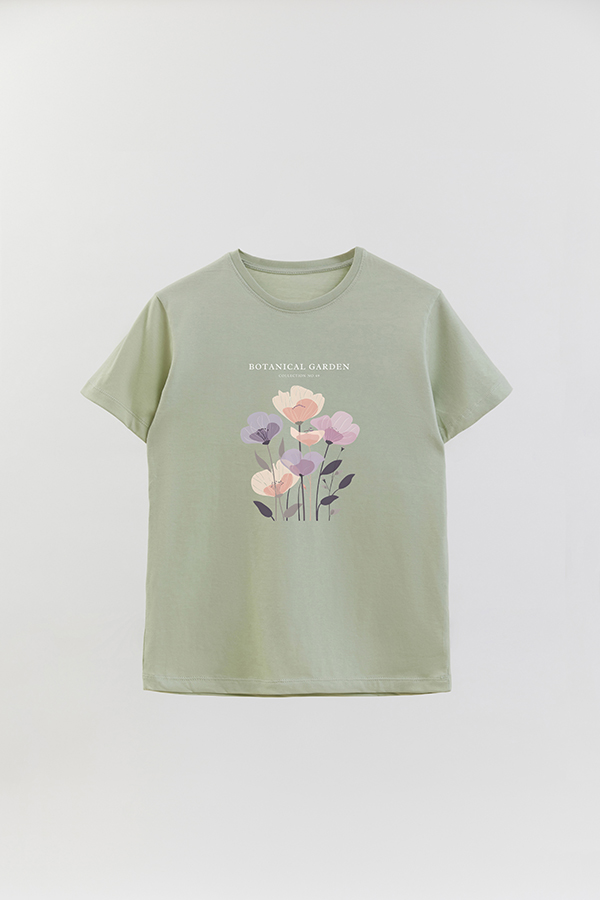 REMERA BASICA ESTAMPADA GARDEN 49