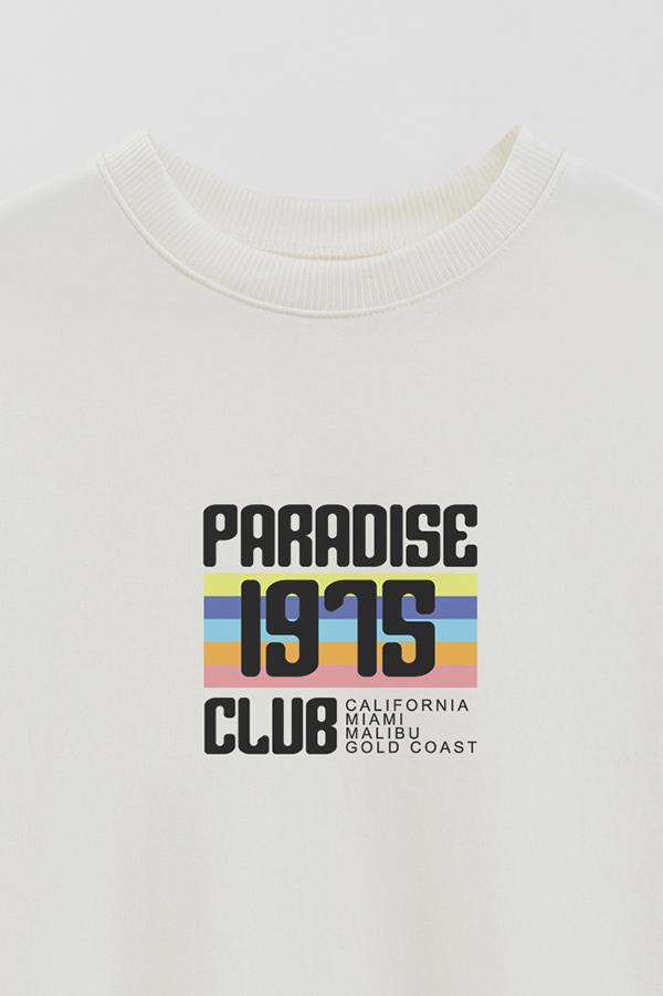BUZO CREWNECK ESTAMPADO STREET MOOD PARADISE 1975