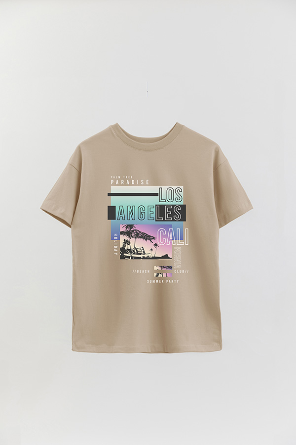 REMERA OVER ESTAMPADA LOS ANGELES