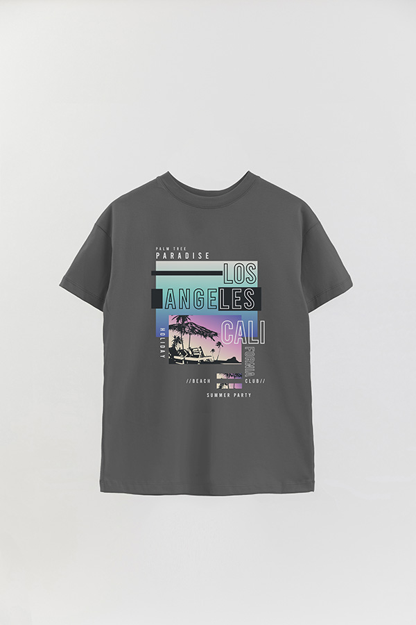 REMERA OVER ESTAMPADA LOS ANGELES