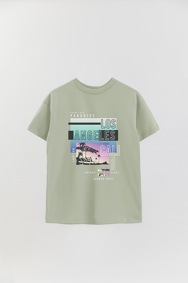 REMERA OVER ESTAMPADA LOS ANGELES