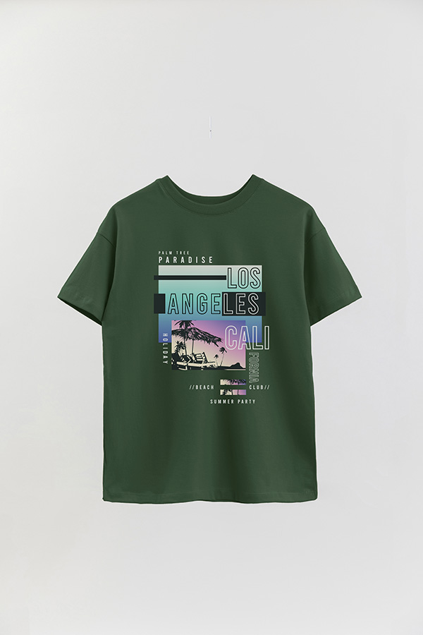 REMERA OVER ESTAMPADA LOS ANGELES