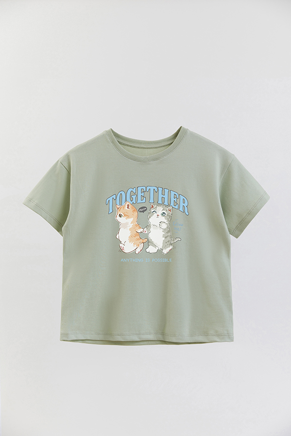 REMERA GIRL OVER KITTY DREAMS TOGETHER